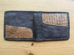 Portemonnee leder en rotan nieuw, Ophalen of Verzenden, Nieuw, Bruin, Leder