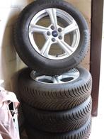 4 alu velgen met winterbanden 205/65 R 16 H, Ophalen, Gebruikt, 16 inch, Banden en Velgen