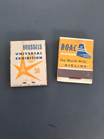 Expo 58, lucifermapjes, British Airways beschikbaar voor biedingen
