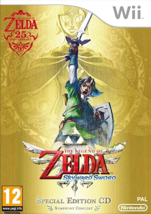 The Legend Of Zelda Skyward Limited Edition (CD met Orkestmu, Games en Spelcomputers, Games | Nintendo Wii, Gebruikt, Avontuur en Actie