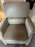 Lederen Zetel 3 zit en 1 zit, Huis en Inrichting, Ophalen, Zo goed als nieuw, Leer
