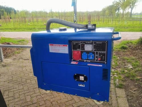 Diesel generator Aggregaat, Bricolage & Construction, Générateurs, Comme neuf, Huile diesel, 5 à 10 kVA, Démarrage électrique