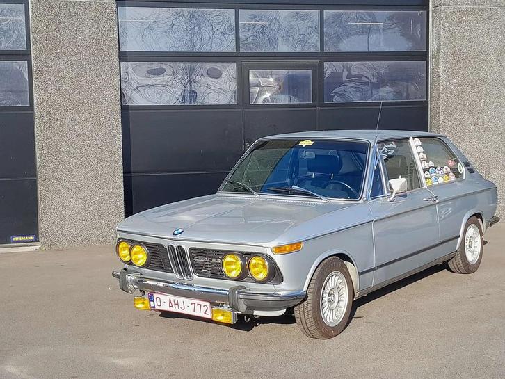 BMW 2002 2000Touring Tii (bj 1972), Auto's, Oldtimers, Bedrijf, Te koop, Metaalkleur, BMW, Benzine, Berline, Zilver of Grijs, Zwart