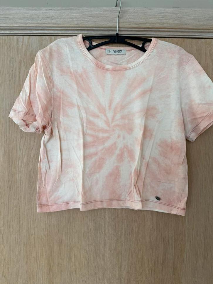Tie Dye crop top Maat M, Kleding | Dames, T-shirts, Zo goed als nieuw, Maat 38/40 (M), Wit, Korte mouw, Ophalen of Verzenden