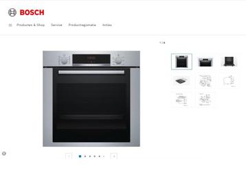 Nieuwe luxe  inbouw oven Bosch voor extra korting  beschikbaar voor biedingen