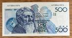500 Frank zonder handtekening FDC! Verzamelstuk, Postzegels en Munten, Bankbiljetten | België, Ophalen of Verzenden