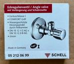 Schell hoekstopkraan Comfort 1/2 inch chroom, Doe-het-zelf en Bouw, Sanitair, Ophalen of Verzenden, Nieuw, Chroom