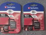 Carte microSDHC Verbatim 16 Gb avec adaptateur NEUF, TV, Hi-fi & Vidéo, Neuf, MicroSDHC, Enlèvement ou Envoi, 16 GB