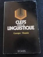 Clefs pour la linguistique 7€, Boeken, Studieboeken en Cursussen, Ophalen of Verzenden, Gelezen, Hoger Onderwijs, G Mounin