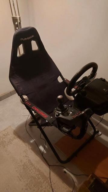 Playseat Chalenge + Logitech G27 (pedalen en shifter), Enlèvement, Utilisé