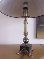 lampe art nouveau  (pattes de lion) étain & marbre, Antiquités & Art, Enlèvement ou Envoi