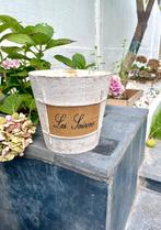 Landelijke Houten plantenbak / bloempot, Tuin en Terras, Bloempotten, Ophalen of Verzenden, Zo goed als nieuw