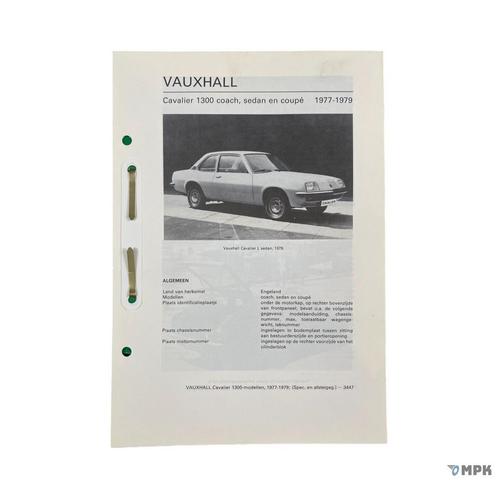 Kluwer | Vauxhall Cavalier 1300 | 1977-1979 | NL, Auto diversen, Handleidingen en Instructieboekjes, Ophalen of Verzenden