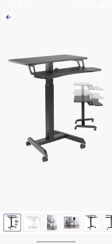 Bureau mobile, siège/debout, table pour ordinateur portable,, Informatique & Logiciels, Tables d'ordinateur portable, Enlèvement
