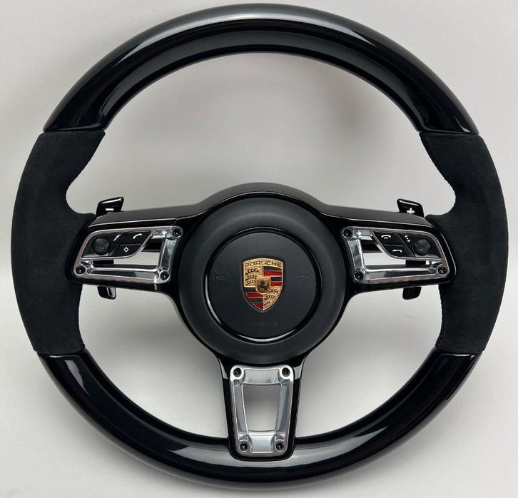 Porsche glanszwart alcantara compleet PDK stuur upgrade, Auto-onderdelen, Besturing, Porsche, Nieuw, Ophalen of Verzenden