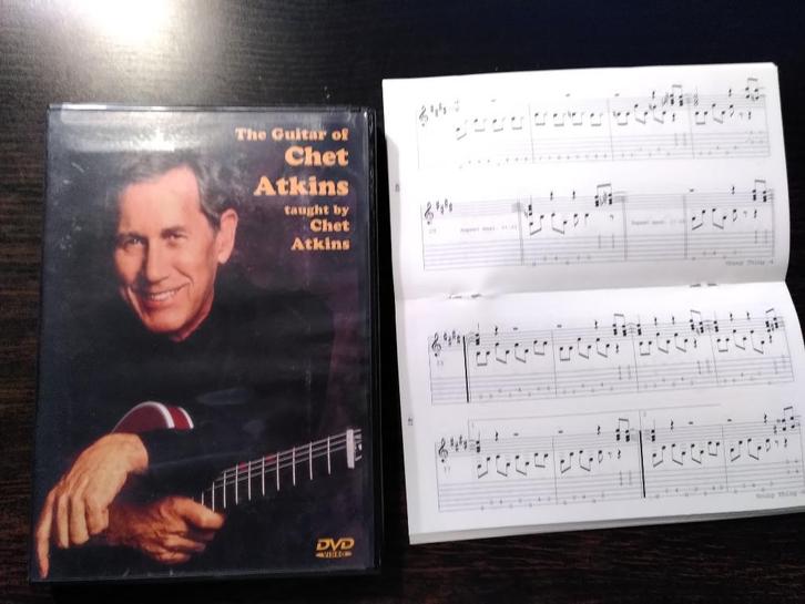 DVD gitaarlessen (Chet Atkins), Cd's en Dvd's, Dvd's | Documentaire en Educatief, Zo goed als nieuw, Kunst of Cultuur, Alle leeftijden