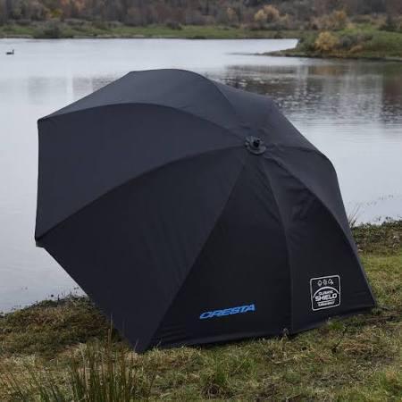 Cresta Climate Shield Flatside Brolly karper feeder visplu, Watersport en Boten, Hengelsport | Algemeen, Zo goed als nieuw, Overige typen