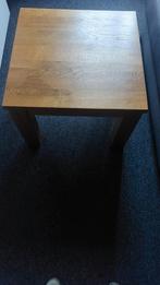 Volhouten salontafel  50 op 50cmin, Huis en Inrichting, Ophalen
