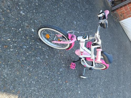 Mooie kinder fiets te koop, Fietsen en Brommers, Fietsen | Meisjes, Zo goed als nieuw, 16 inch, Handrem, Ophalen