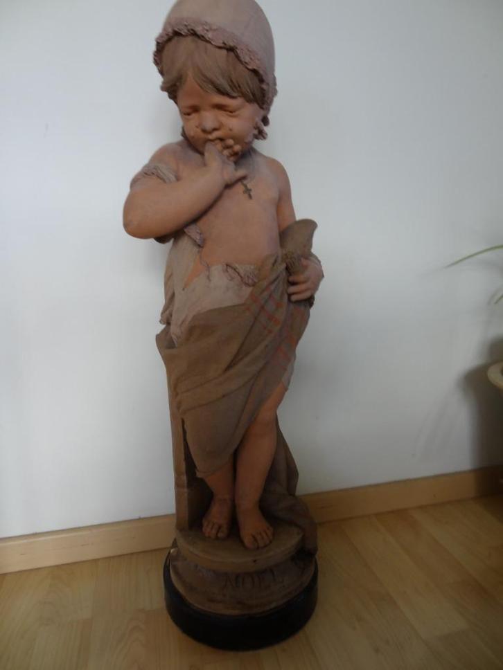 Terracottabeeld aan het einde van de 19e eeuw, Verzamelen, Beelden en Beeldjes, Gebruikt, Mens, Ophalen