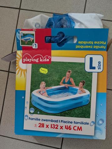 Zwembad 211 x 132 x  46 cm - Size L beschikbaar voor biedingen