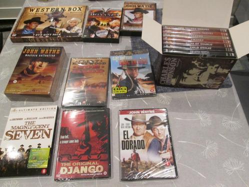 19 dvds westerns collections ,john wayne -clint easwood enzc, CD & DVD, DVD | Action, Neuf, dans son emballage, Action, À partir de 6 ans