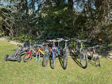 Lot velos a reparer cuistax go cart fietsen fiets beschikbaar voor biedingen