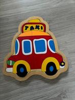 Houten puzzel taxi, Ophalen, Zo goed als nieuw, Van hout, Minder dan 10 stukjes