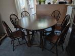 Ovale tafel engelse stijl.  Inklapbaar., Ophalen, Zo goed als nieuw