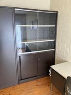 Bureelkast, Huis en Inrichting, Kasten | Roldeurkasten en Archiefkasten, Ophalen, Gebruikt, 100 tot 150 cm, Glas