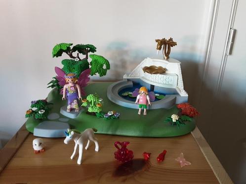 PLaymobil koninklijke fontein met eenhoorn, Kinderen en Baby's, Speelgoed | Playmobil, Zo goed als nieuw, Complete set, Ophalen of Verzenden