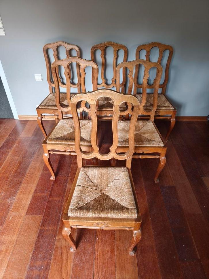 6 chaises, Antiek en Kunst, Antiek | Meubels | Stoelen en Sofa's, Ophalen