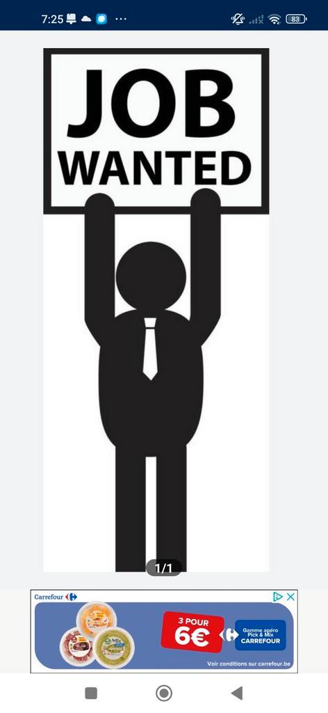 Chauffeur livreur permis B a la recherche d'un emploi, Verzamelen, Posters, Zo goed als nieuw, Ophalen of Verzenden