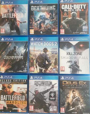 PS4 Games €7,5/game beschikbaar voor biedingen