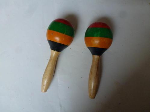 set houten sambaballen, Kinderen en Baby's, Speelgoed | Houten speelgoed, Gebruikt, Ophalen of Verzenden