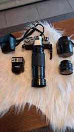 Fototoestel met 2 lenzen en opbergtas, Ophalen, Gebruikt, Minolta