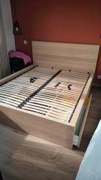 Een tweepersoonsbed van Ikea met 4 lades en lattenbodem, Huis en Inrichting, Ophalen, Zo goed als nieuw