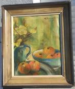 Huile sur toile nature morte signe lefevre, Antiek en Kunst, Ophalen of Verzenden