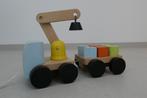 vrachtwagen met kraan en magnetische blokken, Kinderen en Baby's, Ophalen of Verzenden, Gebruikt, Duw- of Trekspeelgoed