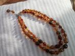 Collier en perles d'ambre, Enlèvement ou Envoi, Comme neuf, Brun, Autres matériaux