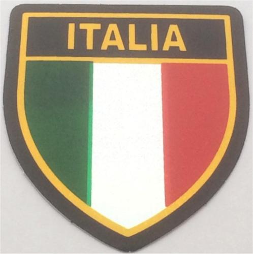 Italiaanse vlag schild metallic sticker, Motoren, Accessoires | Stickers, Verzenden