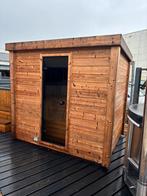 Buitensauna Showroom model 1,5 jaar. + gratis nieuwe kachel, Ophalen of Verzenden, Zo goed als nieuw