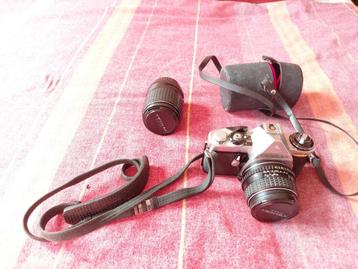 Te koop : fototoestel PENTAX ME met lenzen en studiolamp beschikbaar voor biedingen