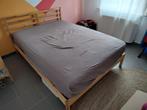 Tweepersoonsbed (+ matras + matras- en dekbedovertrek), Ophalen, Gebruikt