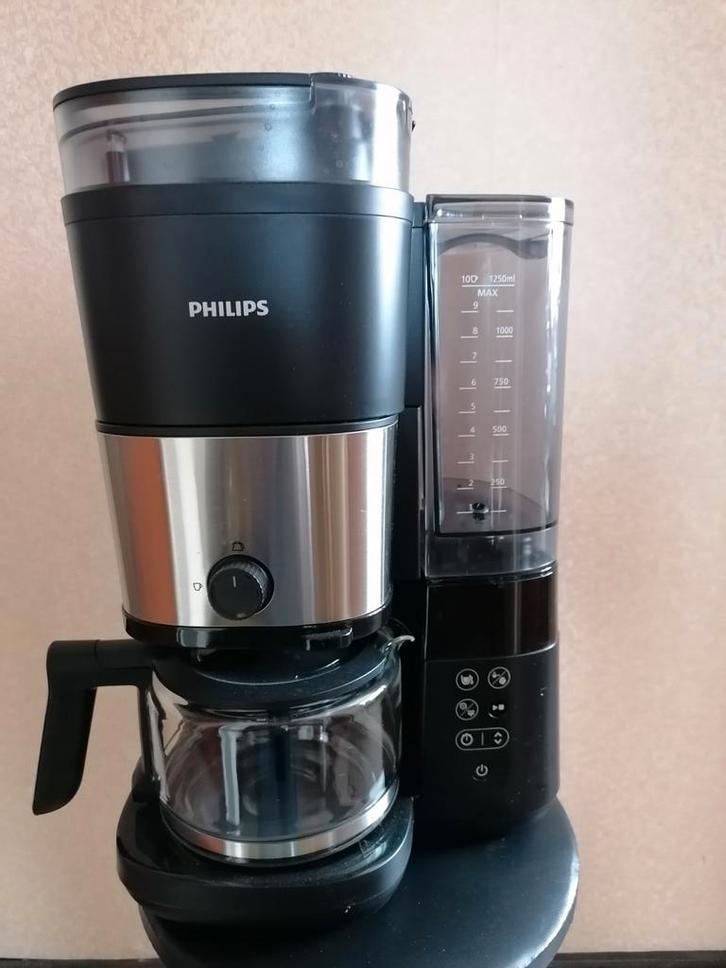 Koffiezetapparaat met koffie bonen, Elektronische apparatuur, Koffiezetapparaten, Zo goed als nieuw, Gemalen koffie, Koffiebonen