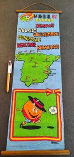 WK Voetbal Spanje 1982 prachtige vintage voetbal vaandel, Verzamelen, Ophalen of Verzenden, Zo goed als nieuw, Vaantje of Sjaal