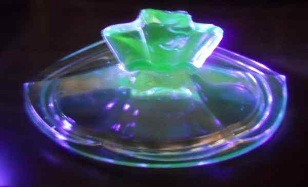 Récipient en verre bleu style Art déco - ouraline, Enlèvement