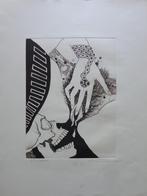 JEF VAN TUERENHOUT / EROTIEK / ZW-W ETS / 65x50cm / SIG, Ophalen of Verzenden