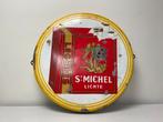 Enseigne publicitaire émaillée cigarettes St. Michel, Antiquités & Art, Enlèvement ou Envoi