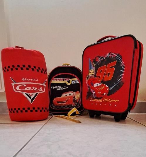 CARS - 3 STUKS - Trolley & Rugzakje & Slaapzak, Handtassen en Accessoires, Koffers, Zo goed als nieuw, Ophalen
